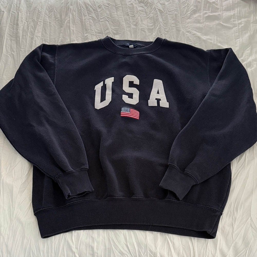 Brandy Melville USA Navy Crewneck